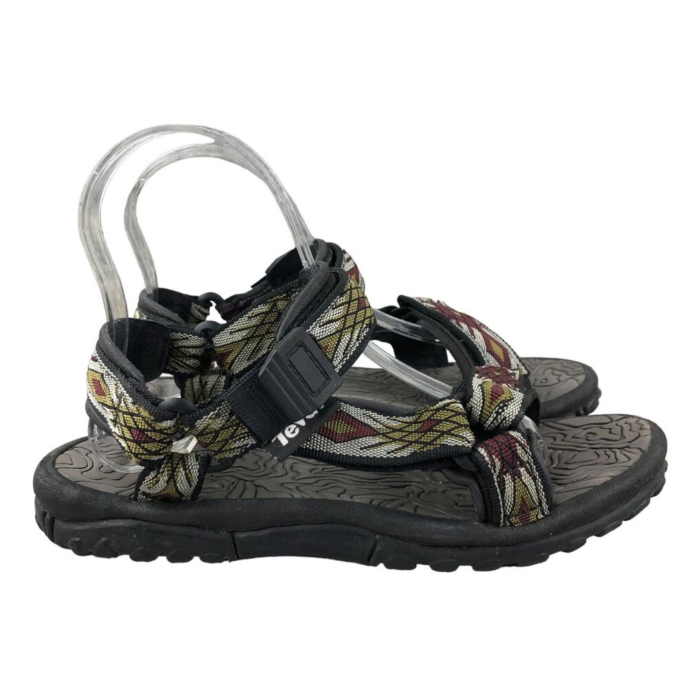 Teva Women's Size 7** Tetradactyl Black Multi Hook & Loop Outdoor Sandals